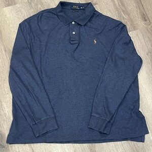 Polo Ralph Lauren XXL Soft Pima Cotton Long Sleeve Super Soft Polo Shirt